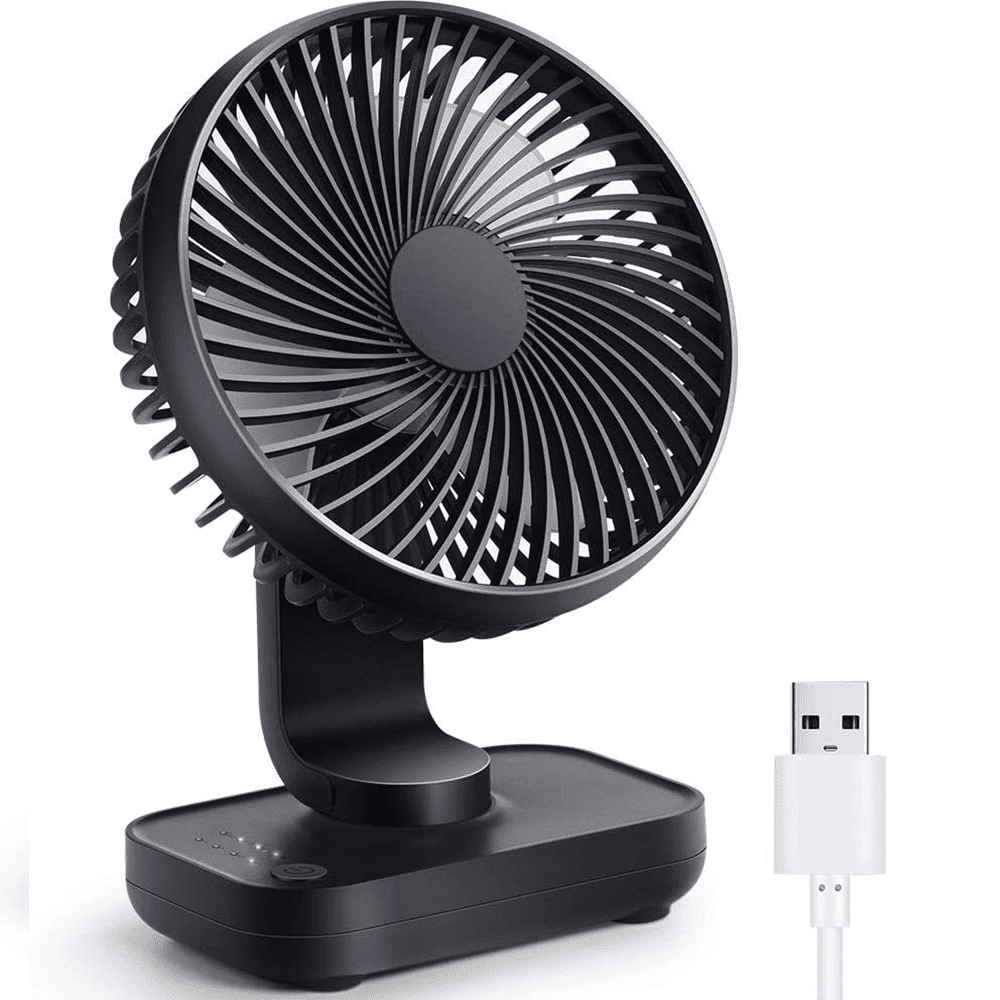 Color : Pink, Size : One Size USB Table Desk Personal Fan Portable Handheld Mini Electric USB Desk Fan with Night Light for Home Office Camping Travel for Home Office Table 