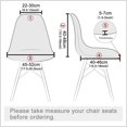 thumbnail image 3 of Funda estampada para silla, cubierta elástica para asiento con forma de concha, Protector de tamaño pequeño para decoración del hogar, 1/2/4/6 unidades, 3 of 4
