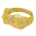 thumbnail image 5 of Unique Bargains 1 Pc Headband Flowers Thin Lace Wide Hairband for Women Yellow, 5 of 5