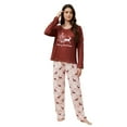 thumbnail image 2 of Pajamas 2 PC Set Flannel Pajama Long Sleeve Top With Pants Cozy Winter Sleepwear Loungewear For Holiday Season, 2 of 9