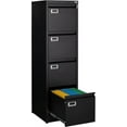 thumbnail image 1 of STANI 4 Drawer File Cabinet with Lock, Black Vertical Metal Filing Cabinets Home Office Storage File Cabinet for Hanging Files Folders Letter/Legal/A4 Size, 1 of 8