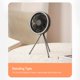 thumbnail image 5 of Luz de ventilador de techo, ventilador de escritorio portátil con ventilador de techo para acampar, ventilador de escritorio portátil construido para profesionales, 5 of 12