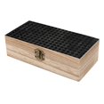 thumbnail image 6 of 7.9×2.3 In Wooden Boxes Durable Easy To Use Dustproof Prevent Slippery Delicate And Cabinet Black Houndstooth Vintage Texture_85706_1, 6 of 8