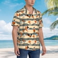 thumbnail image 5 of Balery Funny Chicken Print Men's Hawaiian Shirts Short Sleeve Beach Shirt Relaxed Fit Vacation Button Down Shirts-XX-Large, 5 of 9