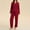 Wine, variant on FRSASU Womens Pajamas Set Long Sleeve Sleepwear Button Down Nightwear Soft Cotton Pj Lounge Sets Wine