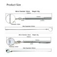 thumbnail image 4 of Universal Automotive Maintenance Inspection Mirror Folding Telescopic Reflector Welding Chassis Inspection Mirror Hand Tool, 4 of 6