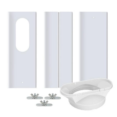 

ZOYONE 5.11 Flat-mouth Exhaust Hose Connector Window Seal Air Hood Baffle Plate Mobile Air Conditioning Accessories Kit