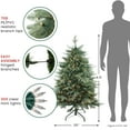 thumbnail image 4 of Northlight Real Touch™️ Pre-Lit Medium Washington Frasier Fir Artificial Christmas Tree - 4.5' -, 4 of 7