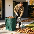 thumbnail image 4 of 53 Gallon Leaf Collector Leaf Scoop,Foldable Yard Waste Bag,Large Lawn Bags Leaf Bags,Heavy Leaf Pick Up Tools Leaf Loader,Reusable Yard Garden Bags For Leaves Lawn Trash, 4 of 8