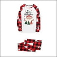 thumbnail image 3 of Odeerbi Christmas Pajamas for Family Holiday Long Sleeve Family Christmas Pajamas Matching Sets Mom Parent Child Outfit Printed Loungewear Two-Piece Sleepwear Xmas PJs Set White, 3 of 5