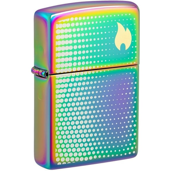 Zippo Lighter - Customized Message Dot Matrix Multi Color Pocket Lighter 46569