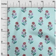 thumbnail image 1 of oneOone Cotton Poplin Fabric Leaves & Floral Block Print Fabric BTY 42 Inch Wide, 1 of 4