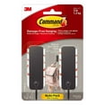 thumbnail image 1 of Wall Hooks Command, color negro mate medio, 2 ganchos y 4 tiras, 1 of 8