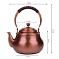 thumbnail image 3 of Hervidor de té con aislado Hervidor de agua Jarra Tetera Hervidor de agua para de gas Placa de inducción Camping Tetera, 3 of 6