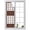 Brown, variant on Window Privacy Film Dark Brown Wood Screen Stained Glass Window Film Decorative Sun Block Window Cover Farmhouse Country Wood Frame Window Clings Static Adhesive Sticker for Bathroom 19.6"x39.3"