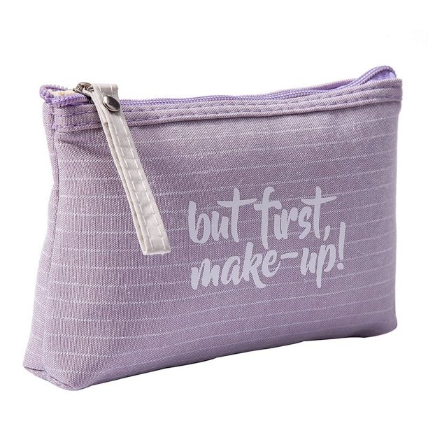 Bolsa de maquillaje de lona impermeable para mujer, estuche portátil de gran capacidad con forma de flor para niñas, bolsa de almacenamiento para artículos de tocador