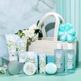 thumbnail image 3 of Spa Gift Baskets for Women, 11 Pcs Jasmine Bath & Body Care Sets, Beauty Birthday Gifts for Her Pampering, 3 of 10