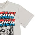 thumbnail image 5 of Marvel Avengers Captain America Big Boys T-Shirt and Shorts Outfit Set Toddler to Big Kid, 5 of 5