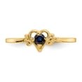 thumbnail image 5 of 14K Yellow Gold Ring Band Themed (09) September Sapphire Blue, 5 of 5