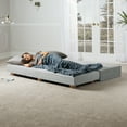 thumbnail image 4 of Jaxx Alon Daybed - Fold-Out Sleeper Chaise with Premium Memory Foam Queen-Size Mattress - Made in the USA - Ice, 4 of 5