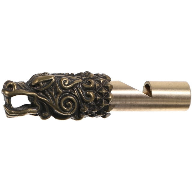 Sifflet Tête d'Animal Sifflet en Laiton Équipement pour Enseignant Pendentif Sifflet Fourniture Extérieure