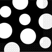 Celebrations Black Printed Beverage Napkin 40ct