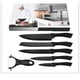 thumbnail image 4 of Juego de cuchillos profesionales HappyWare acero inoxidable negro 6 pzs, 4 of 4