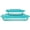 Aqua, variant on Tinted Glass Baking Dishes with BPA-Free Lids, 2-Pack, Dishwasher Safe, Microwave & Oven Safe,
