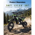 thumbnail image 4 of Wisairt 36V Kids Electric Dirt Bike for Kids Aged 6-10, Green, 4 of 7