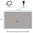 thumbnail image 2 of Outsunny Replacement Gazebo Curtains with Zipper, 4-Panel Universal Gazebo Privacy Sidewall for Most 10' x 13' Gazebo Canopy Pavillion, Hooks/C-Rings Included, Grey, 2 of 7