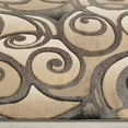 thumbnail image 3 of Allstar Charcoal Woven Hand Carved Evolution Swirl Design Area Rug (7' 9" x 10' 5"), 3 of 4