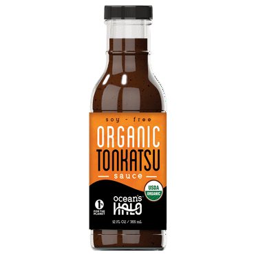 Ocean's Halo Organic Tonkatsu Sauce, Vegan, Soy-free, Liquid Dipping Sauce, 12 fl oz.