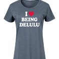 thumbnail image 3 of Instant Message - I Love Being Delulu - Women's Any Way Dress, 3 of 6