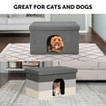 thumbnail image 6 of FurHaven Pet Products Large Pet House Ottoman for Dogs & Cats - Hygge Stripe, 6 of 10