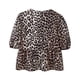 thumbnail image 2 of Camisa de verano con tirantes, blusa de leopardo con cordones, Top corto de manga abombada, ropa de verano para mujer, 2 of 4
