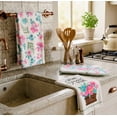 thumbnail image 2 of 5 Piece Kitchen Spring Themed Linen Set (2 Towels/ 2 Pot Holders/ 1 Oven Mitt), 2 of 4