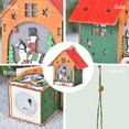 thumbnail image 4 of Casa de madera iluminada con soldados de nuez, decoración festiva y práctica para cualquier espacio. Ideal para crear un ambiente cálido y alegre. ¡Elige entre tres estilos únicos!, 4 of 6