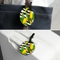 thumbnail image 7 of 2Pcs Leather Round Parrot Cruise Luggage Tag with Privacy Cover and Name ID Tag - Suitable for Travel Handbags Backpacks School Bags Luggage Tags, 7 of 7