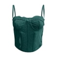 thumbnail image 2 of Shapewear for Women - Women's Bodysuit Shapewear Lingerie Seamless Strappy Bustier Corset Top - Corsets for Women,Color:Green,Size:XXL, 2 of 7