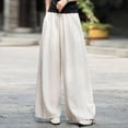thumbnail image 2 of Womens Trousers Pants for Women Casual Beige Pants Women Comfy Work Pants Women's Wide Leg Pants Fall Pants for Women 2025, 2 of 8