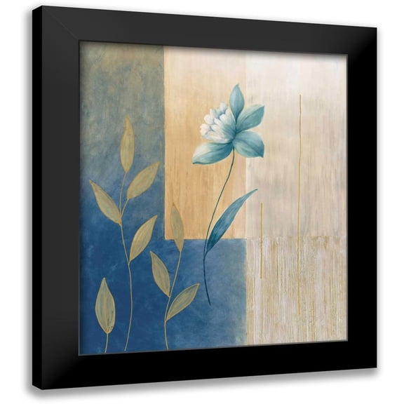 Bonnard, Etienne 12x14 Black Modern Framed Museum Art Print Titled - Fleurs bleues II