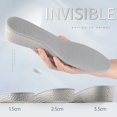 thumbnail image 4 of Heightening Insole Invisible Unisex Unisex Heighten Insert Cushion Pads EVA Lifting Insole Heel Arch Support Taller Cushion grey 2.5cm 38 (235mm), 4 of 6