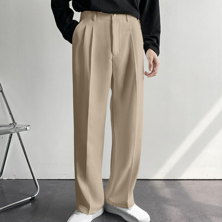 Akafmk Summer Dress Pants for Men Business Large Size Loose Fitting Straight Leg Work Pants Straight-Leg Flat Front Suit Trousers Beige 2XL - Walmart.com Akafmk Summer Dress Pants for Men Business Large Size Loose Fitting Straight Leg Work Pants Straight-Leg Flat Front Suit Trousers Beige 2XL - Walmart.com