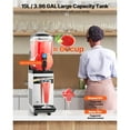 thumbnail image 2 of KFFKFF Commercial Frozen Drink Maker, 15L Single Tank Slushy Machine, 60 Cups Stainless Steel Margarita Smoothie Frozen Drink Machine, Slushie Maker for Home Party Restaurants Cafe Bars, 2 of 9