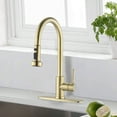 thumbnail image 4 of CoSoTower Stainless Steel Pull Down Kitchen Faucet with Sprayer Brushed Gold, 4 of 6