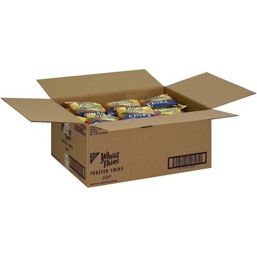 Wheat Thins Whole Grain Veggie Chips – Toasted Snack Packs, 30-Count Box