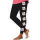 thumbnail image 1 of Gibobby Flare Leggings Leggings elásticos con estampado béisbol para mujer（Café， S), 1 of 3