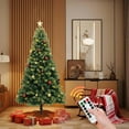 thumbnail image 4 of Danolapsi 6FT Artificial Christmas Tree with Remote Control Green Holiday Tree for Living Room Office Party Decoration, Premium Hinged Artificial Pine Lighted Holiday with Metal Stand, 4 of 8