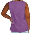 thumbnail image 5 of Admvng Tank Top for Women Plus Size V-Neck Solid Color Loose Fit Casual Summer Sleeveless Top L-5XL, 5 of 7