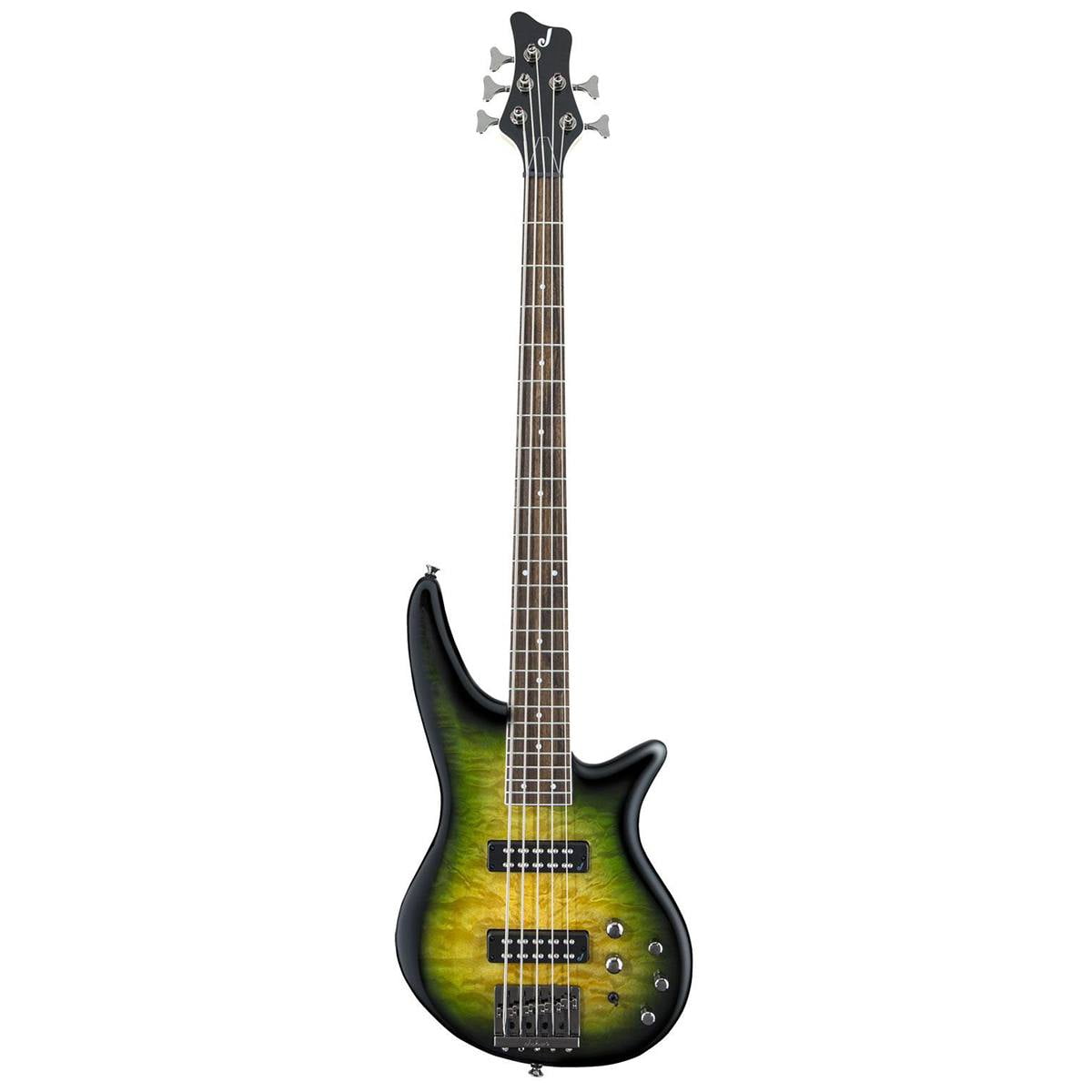 Jackson JS Series Spectra Bass JS3QV 5-String Electric Guitar with Laurel Fingerboard (Right-Handed, Alien Burst)